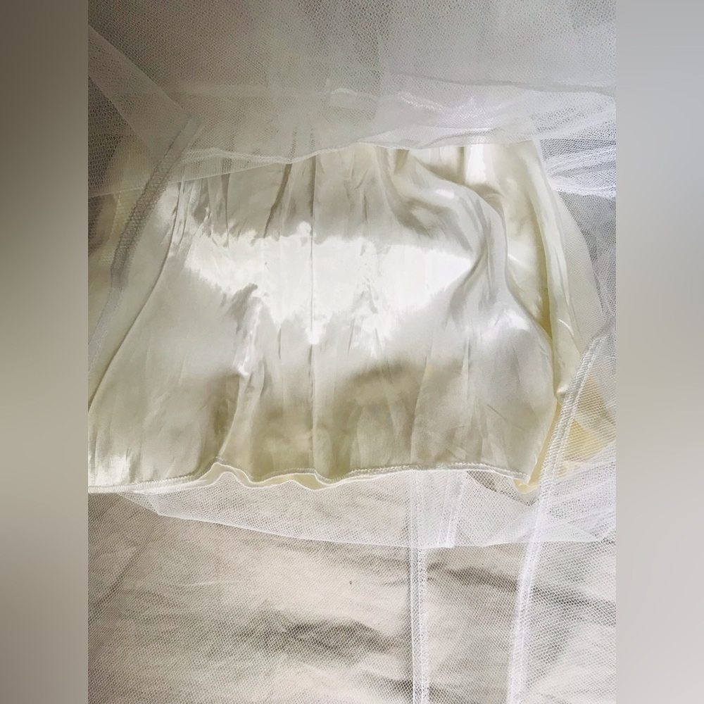 Vintage Roberta Sheer White Maxi Skirt Size 5/6 - Picture 13 of 13